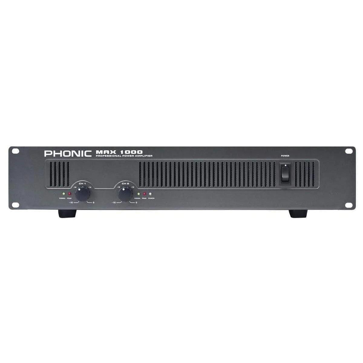 Phonic MAX 1000 600W Power Amplifier - MusicMajlis