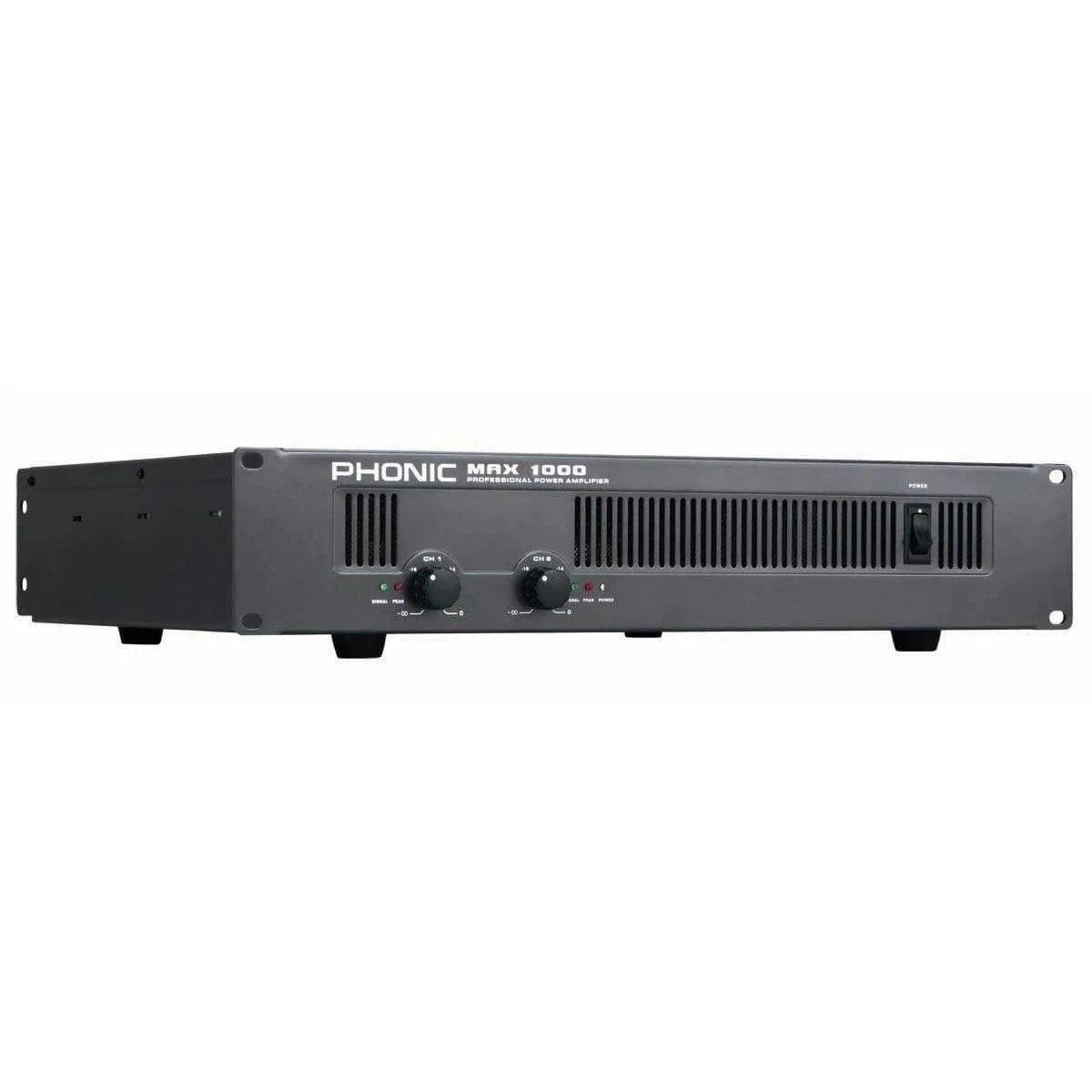 Phonic MAX 1000 600W Power Amplifier - MusicMajlis