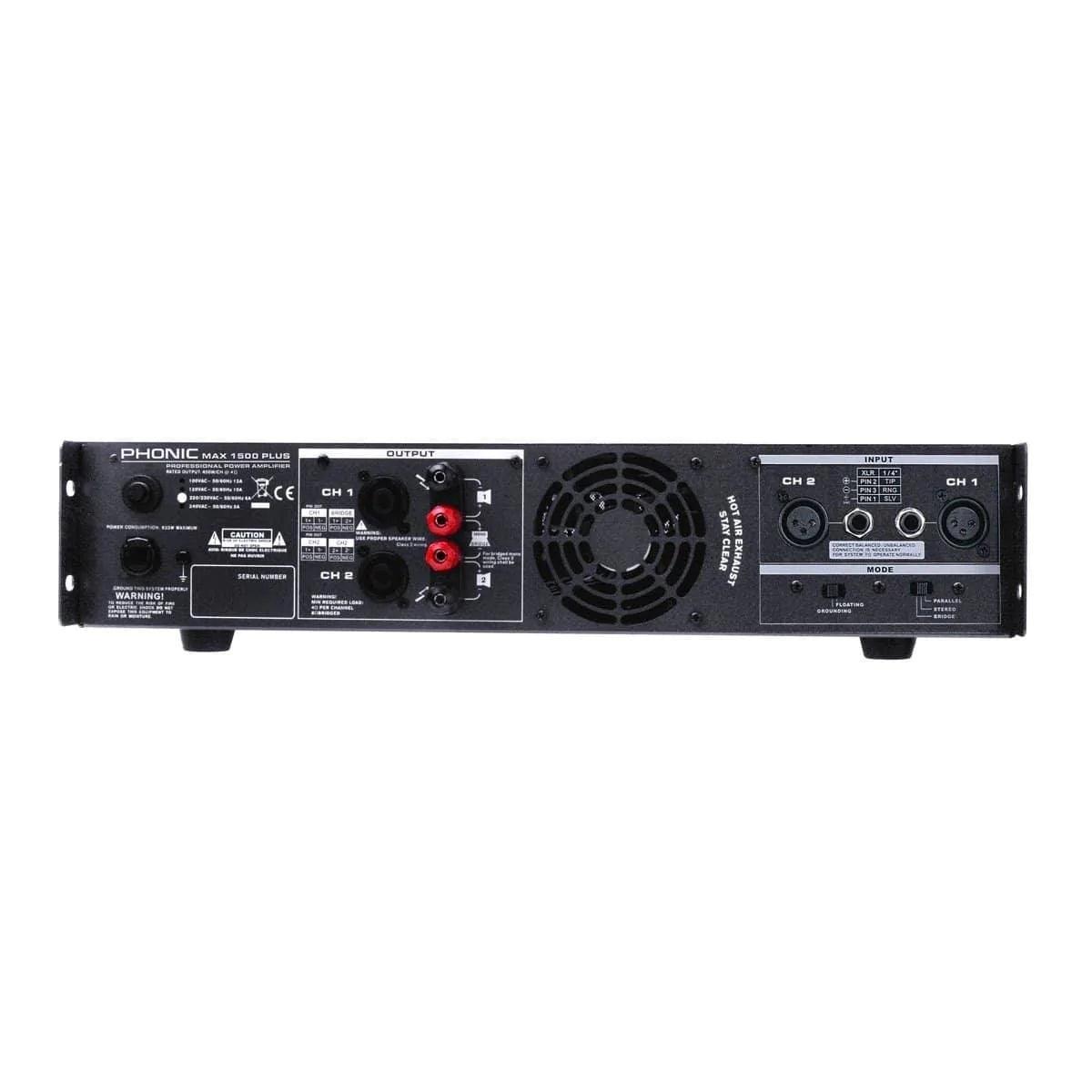 Phonic MAX 1500 Plus 900W Power Amplifier - MusicMajlis