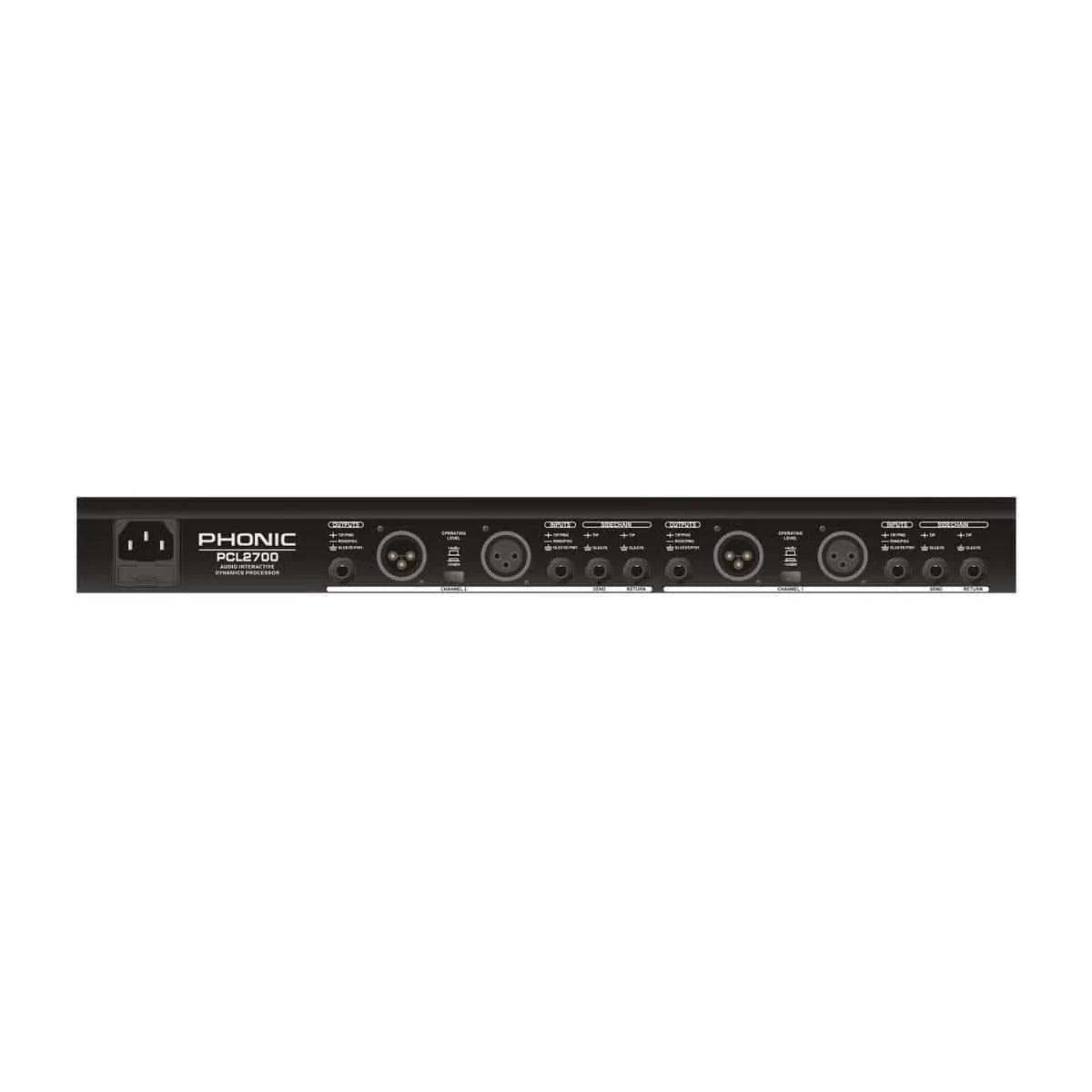 Phonic PCL2700 2-channel Dynamic Processor with Expander, Gate, Compressor, Limiter - MusicMajlis