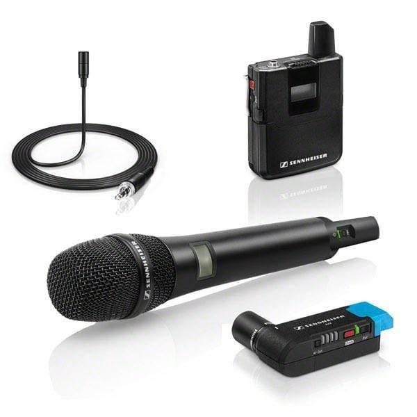 Sennheiser AVX-COMBO SET-3-UK Digital Handheld Wireless Microphone and Lavalier Microphone Combo Set - MusicMajlis