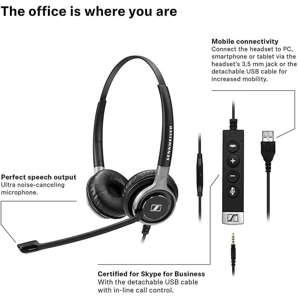 Sennheiser SC 665 Double-Sided Business Headset - MusicMajlis