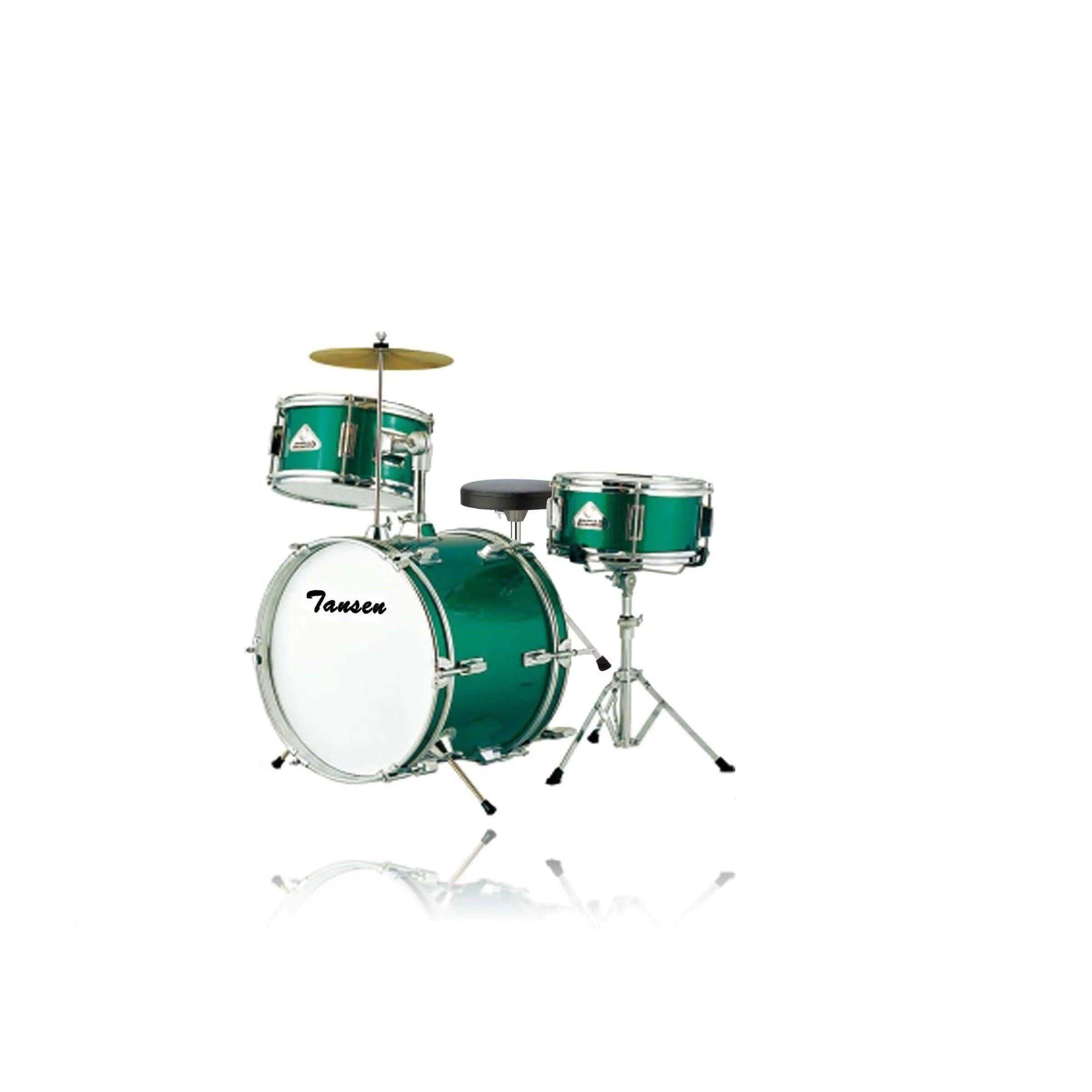 Tansen JBJ1042 Junior Drum set - Emerald Green - MusicMajlis