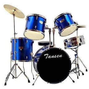 Tansen JBP0208 5 piece Drum set -Blue - MusicMajlis