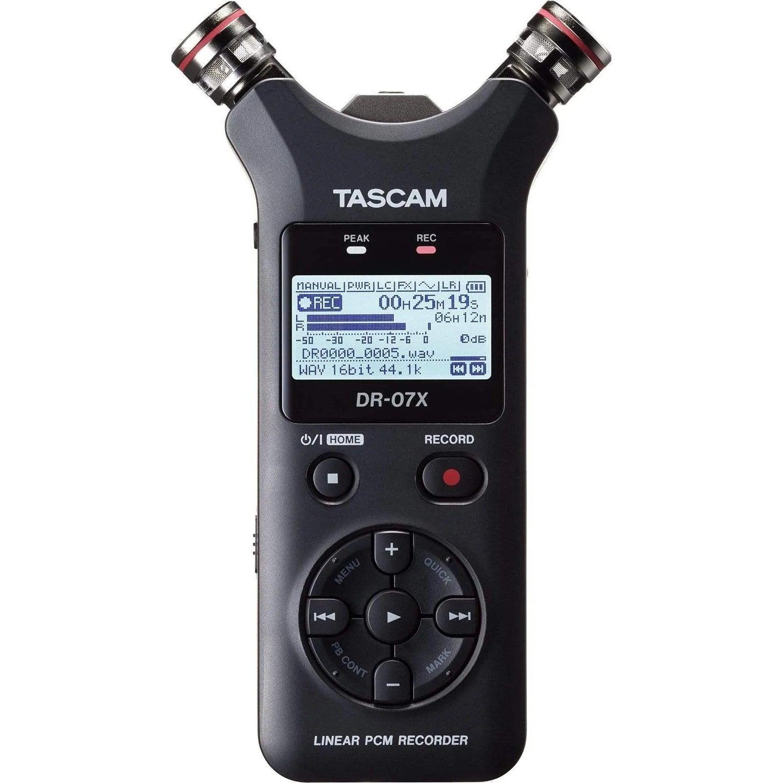 Tascam DR-07X Handheld Linear PCM Recorder W/ Audio Interface - MusicMajlis