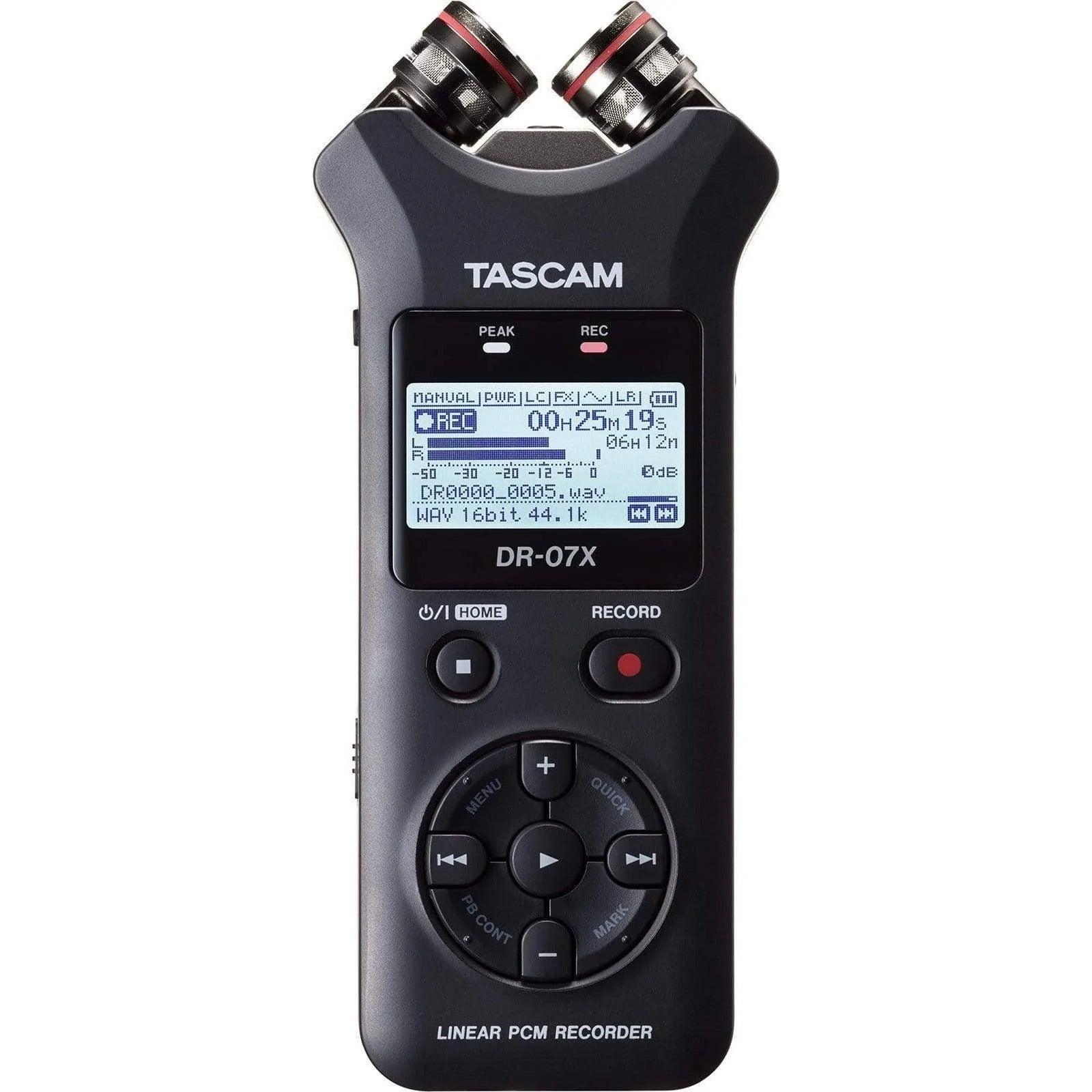 Tascam DR-07X Handheld Linear PCM Recorder W/ Audio Interface - MusicMajlis