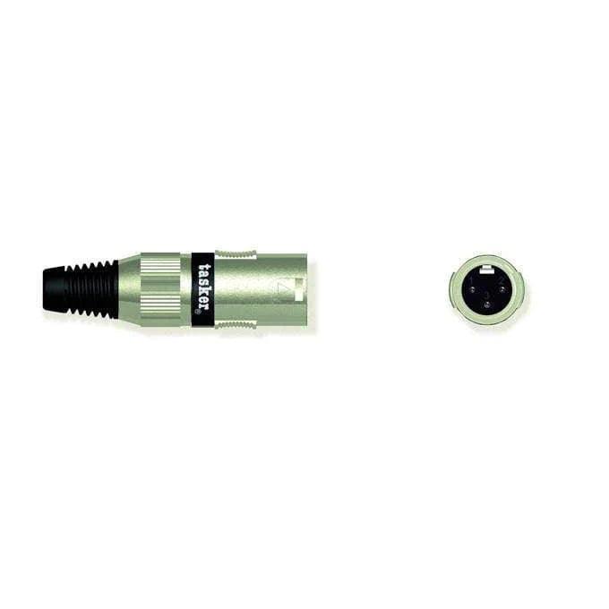 Tasker SPM3 XLRM Connector XLR Male 3 Pole Metal Finish - MusicMajlis