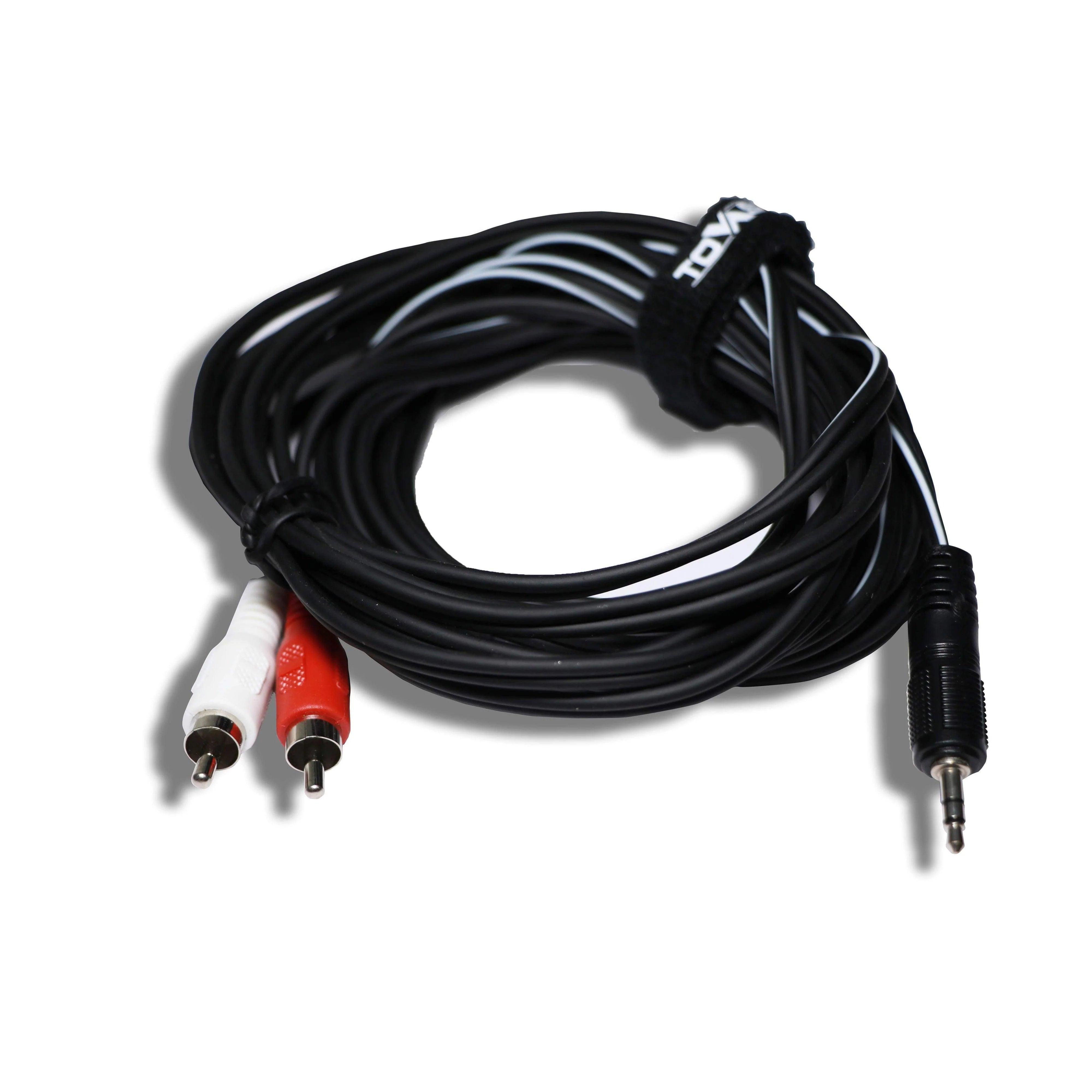 Tasker TI2003 1/8 Stereo Jack to 2 Male RCA Connector 3Mtrs - MusicMajlis