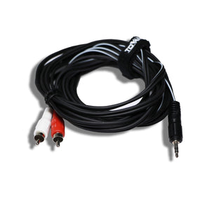 Tasker TI2003 1/8 Stereo Jack to 2 Male RCA Connector 3Mtrs - MusicMajlis