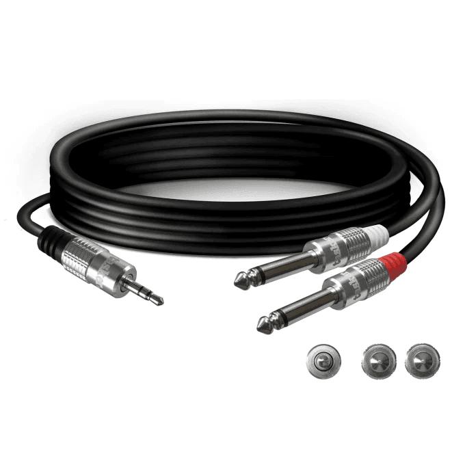 Tasker TK050 1.5m dual mono jack to single stereo 3.5mm jack - MusicMajlis