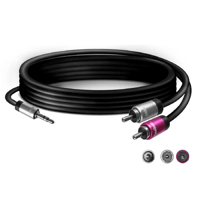 Tasker TK060 Wired 3.5 Male and 2 RCA Male Stereo Jack - MusicMajlis