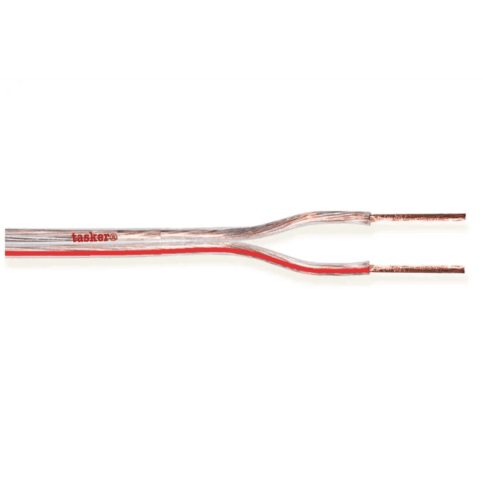 Tasker TSK64-100 Cable Speaker 2x1.5mm FFC Transparent 100m - MusicMajlis