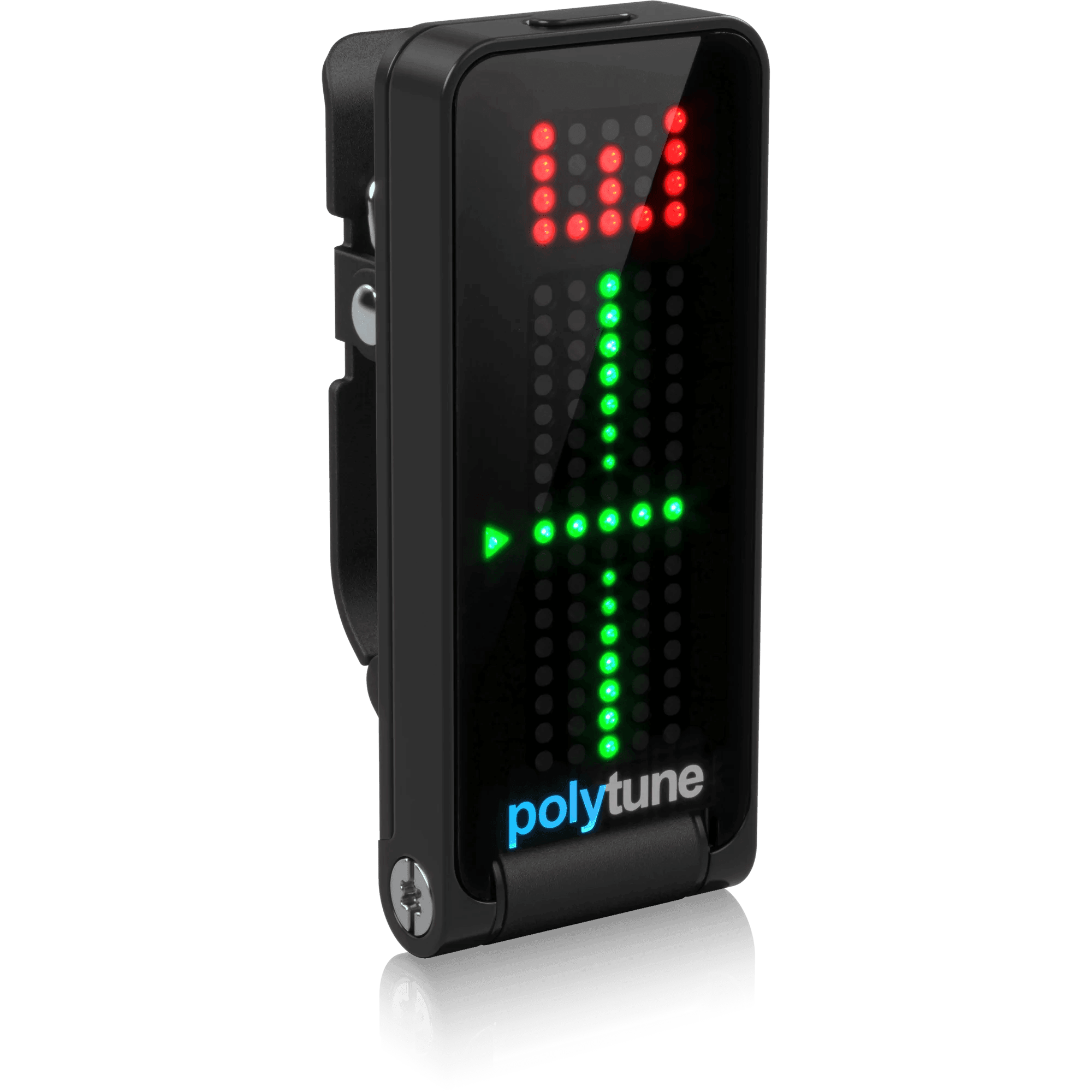 TC Electronic Polytune Clip Black Lustrous Polyphonic Clip-On Tuner - MusicMajlis
