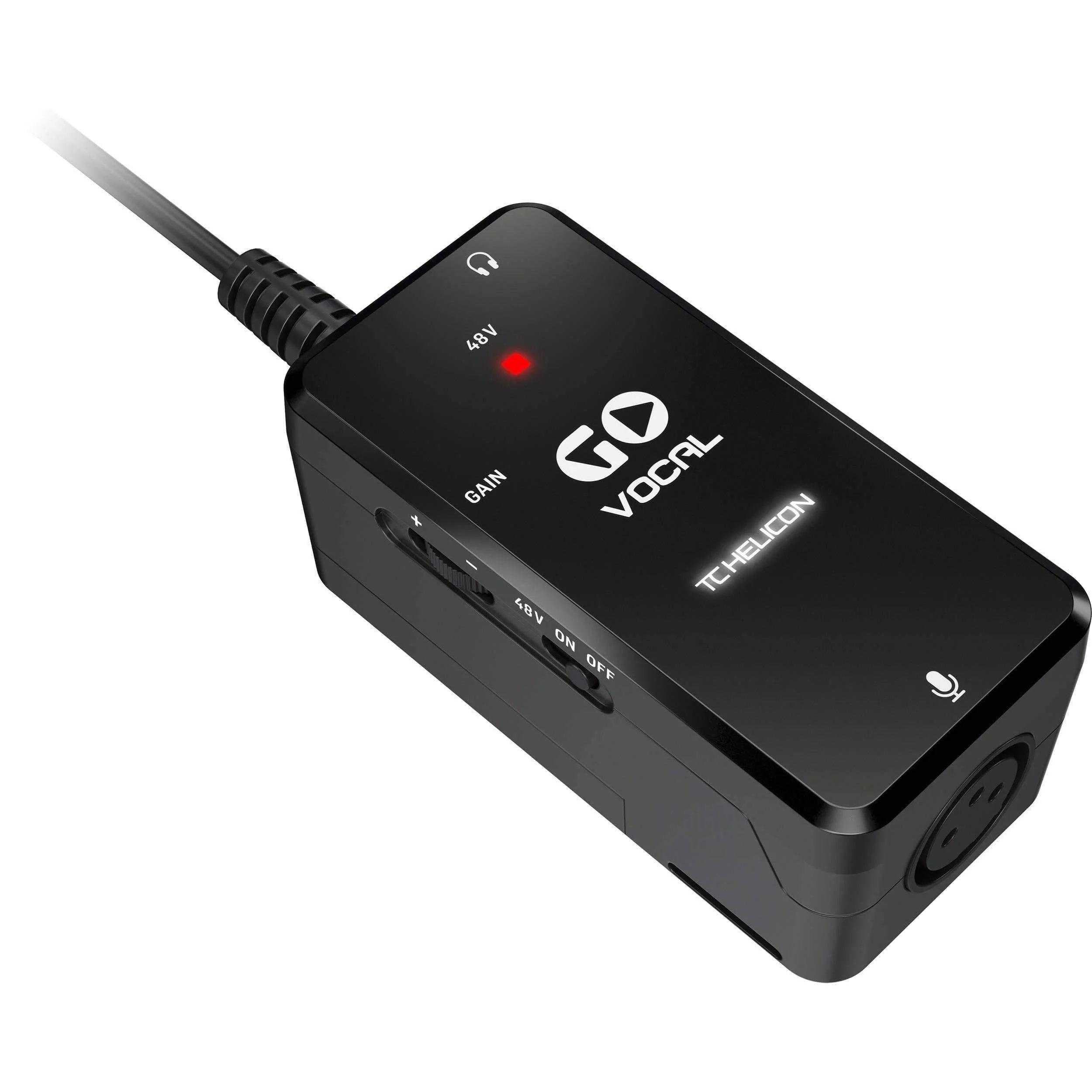 TC Helicon GO VOCAL Microphone Preamp Audio Interface - MusicMajlis