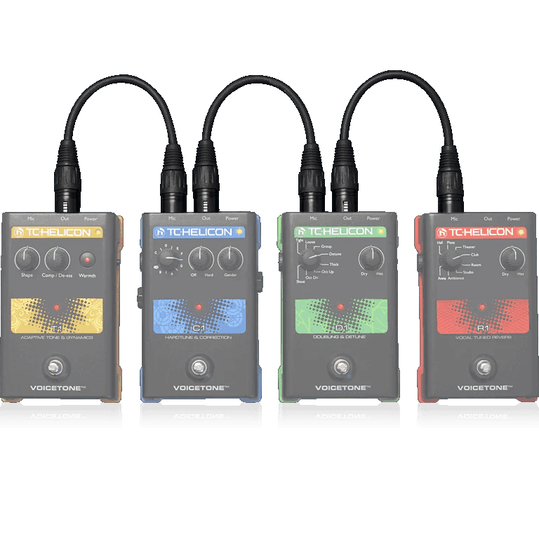 TC Helicon SINGLES CONNECT KIT Audio Power and Accessory Kit for TC Helicon Vocal Effect Pedals - MusicMajlis