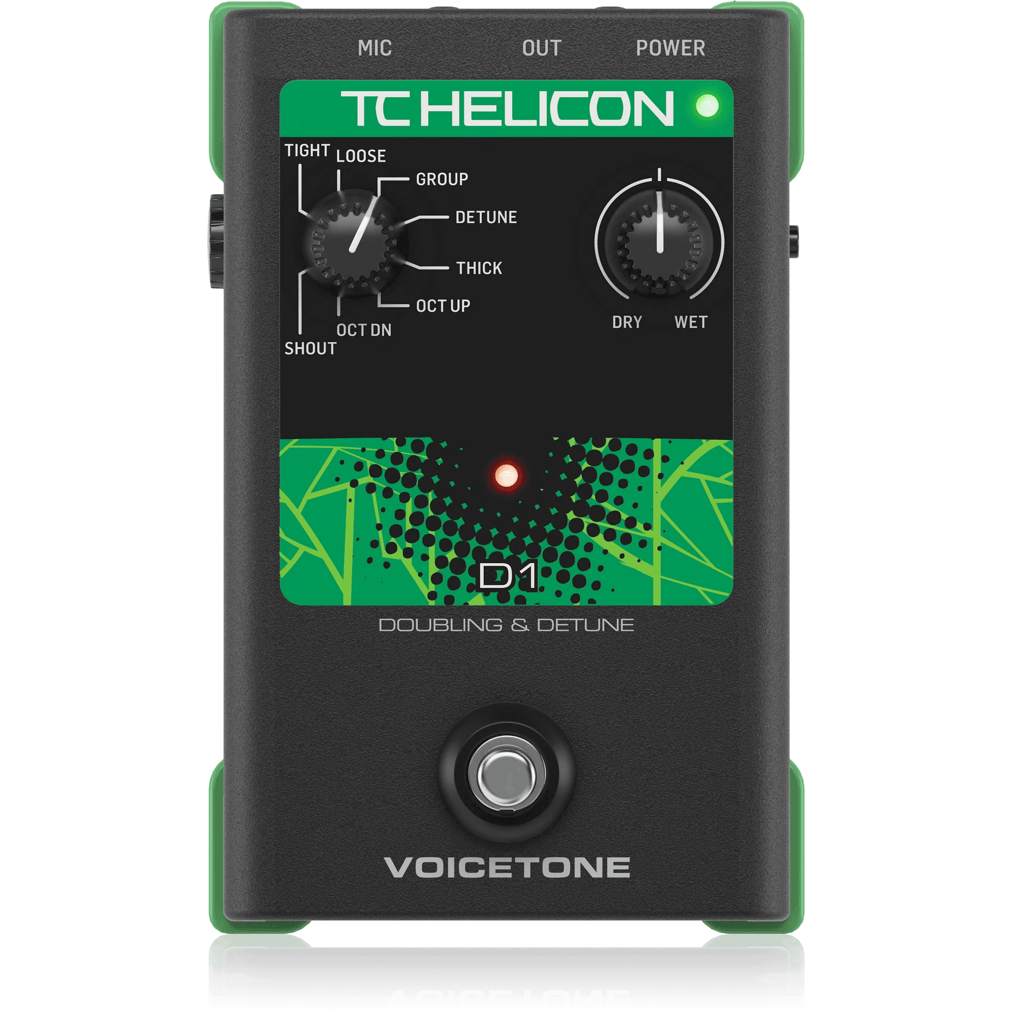 TC Helicon VOICETONE D1 Vocal Doubling and Detune Effects Pedal - MusicMajlis