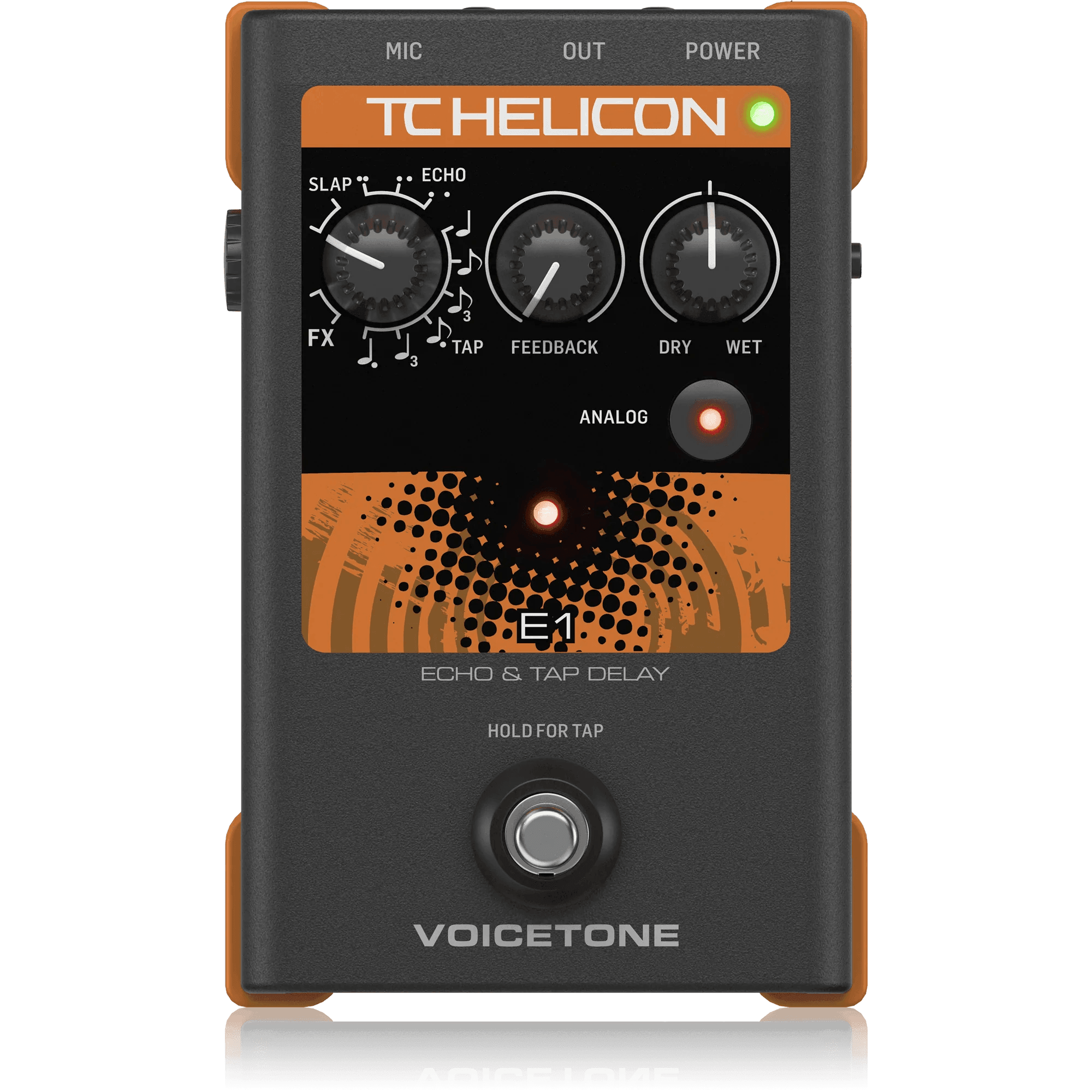 TC Helicon VOICETONE E1 Stompbox For Compelling Vocal Echo Effects - MusicMajlis