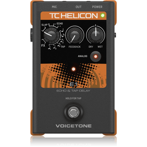 TC Helicon VOICETONE E1 Stompbox For Compelling Vocal Echo Effects - MusicMajlis