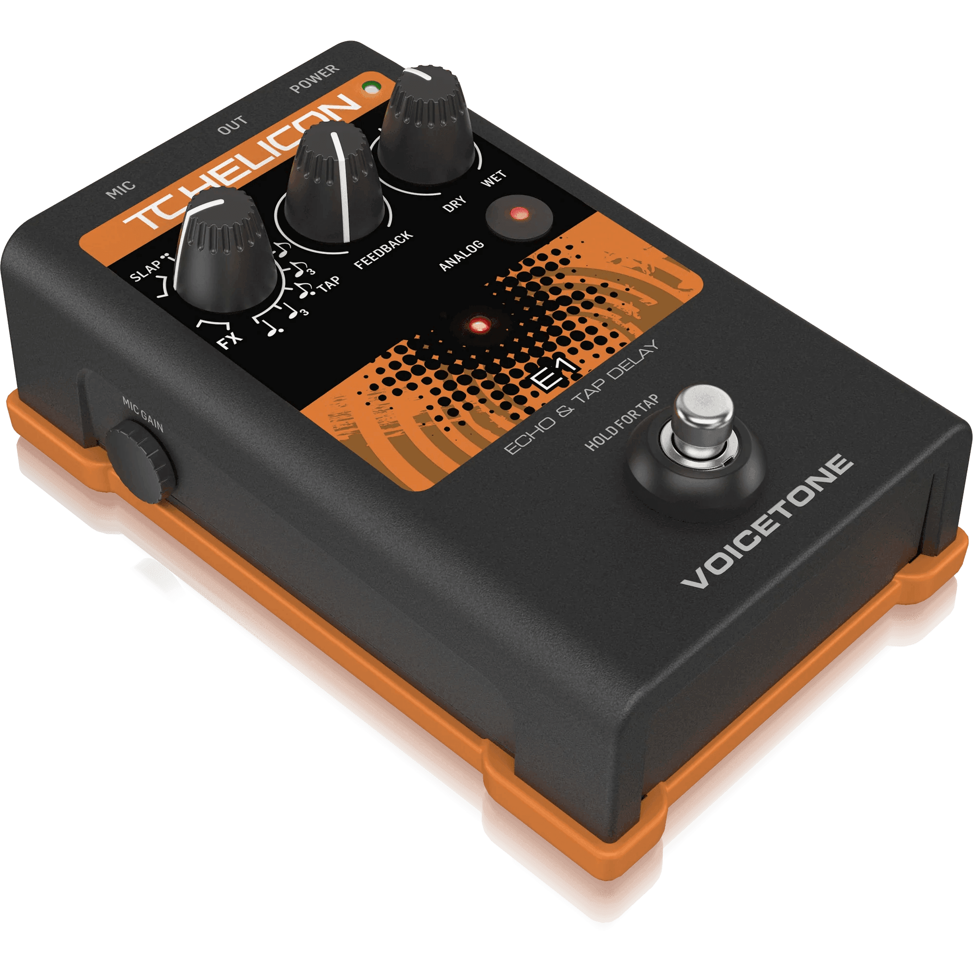 TC Helicon VOICETONE E1 Stompbox For Compelling Vocal Echo Effects - MusicMajlis