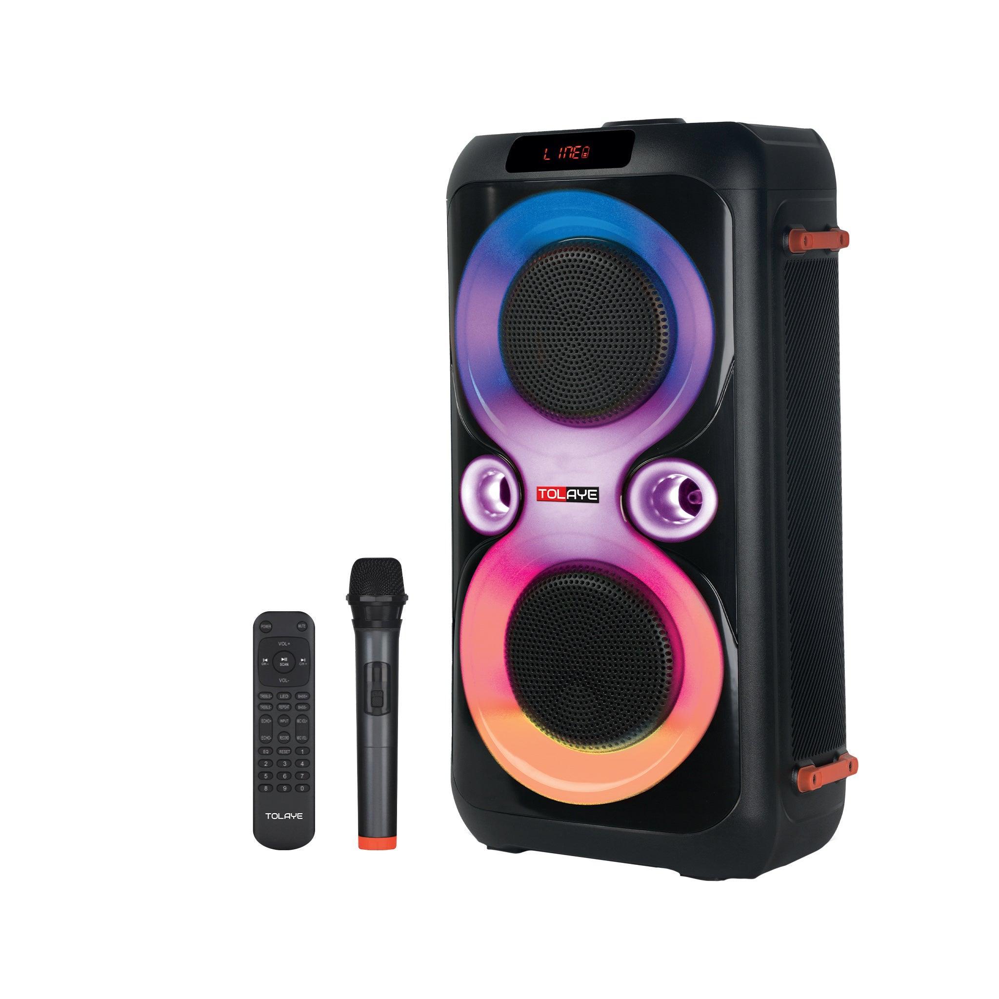 Tolaye TED6600 Karaoke Bluetooth Speaker With Mic - MusicMajlis