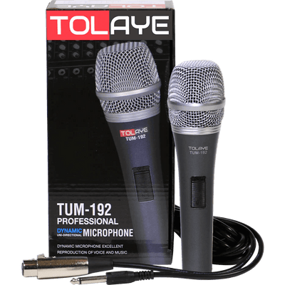 Tolaye TUM192 Microphone Wired Dynamic Plastic Body With 5 Mtr Cable - MusicMajlis