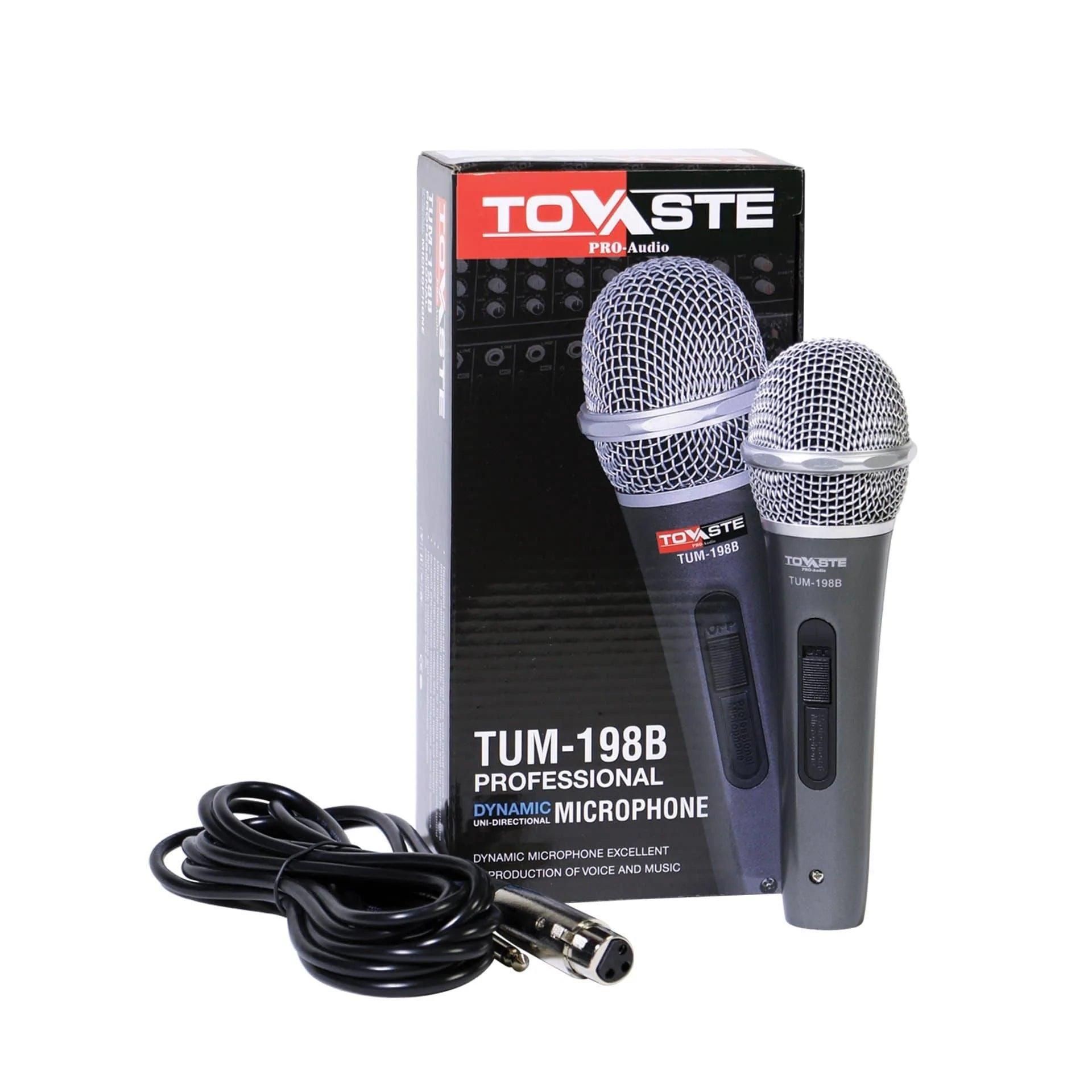Tolaye TUM198B Microphone Wired Dynamic Plastic Body With 5 Mtr Cable - MusicMajlis
