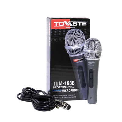 Tolaye TUM198B Microphone Wired Dynamic Plastic Body With 5 Mtr Cable - MusicMajlis