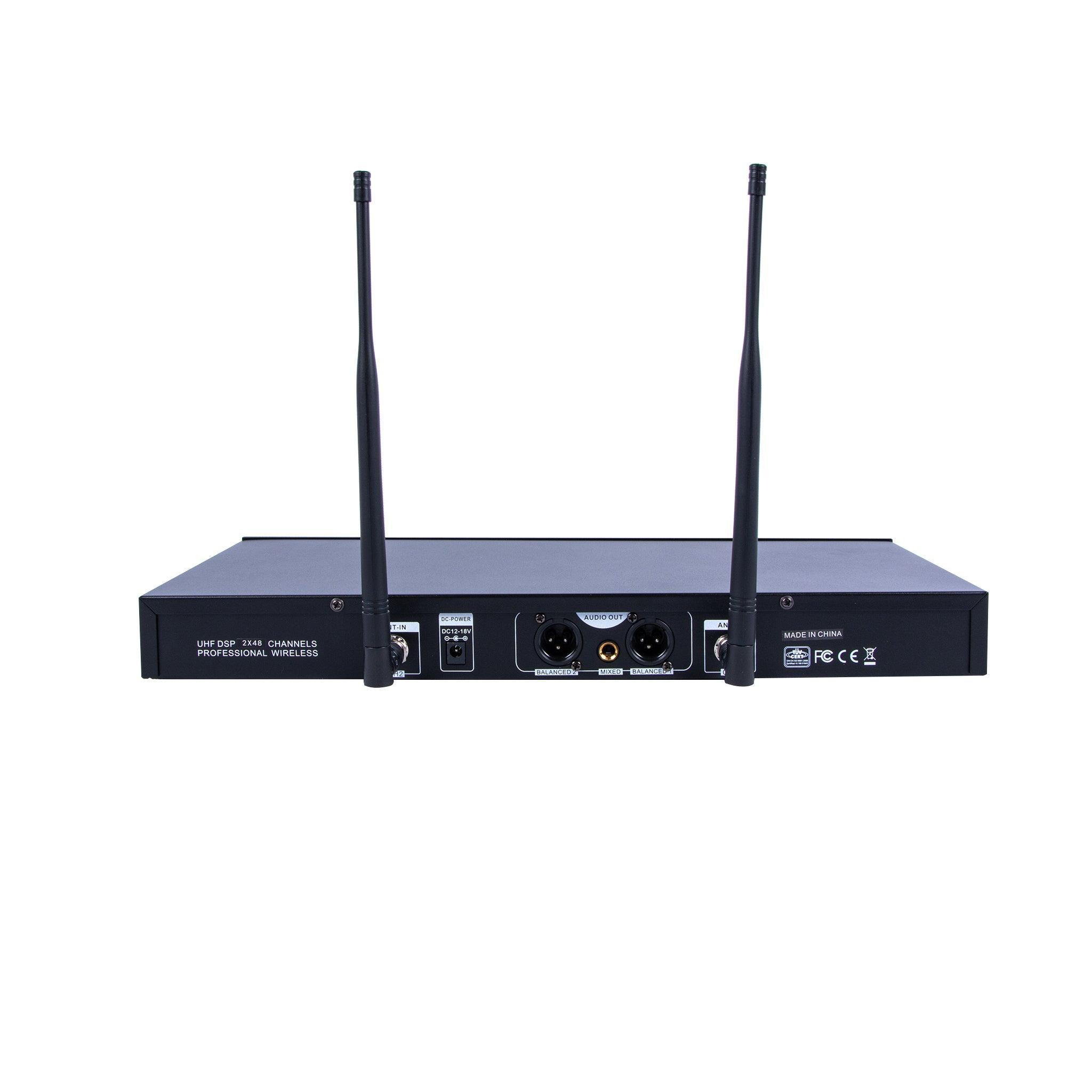 Tolaye TWM482-H/HS/TP Microphone Wireless Dual Channel UHF System - MusicMajlis