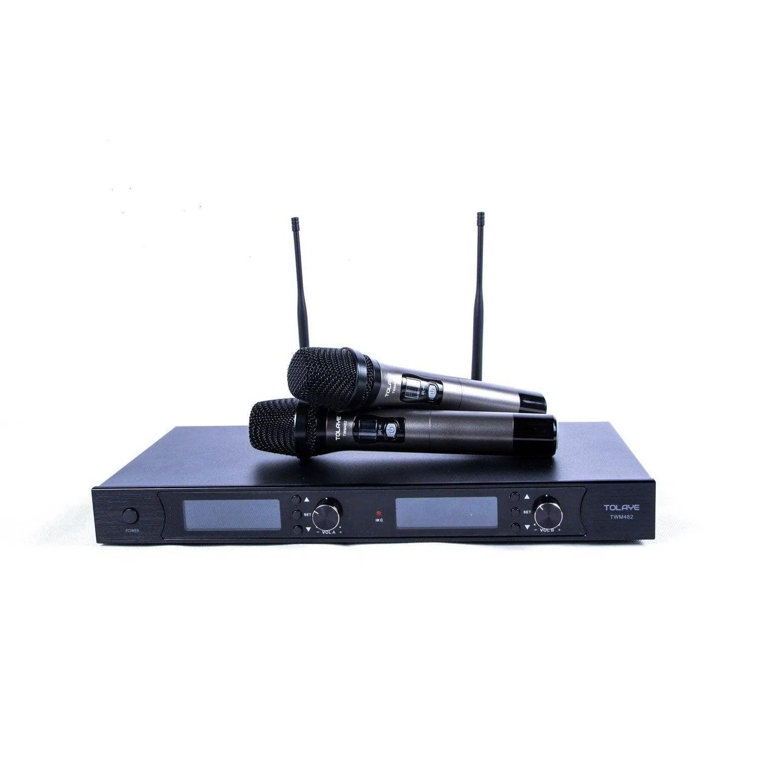 Tolaye TWM482- Microphone Wireless Dual Channel UHF System - MusicMajlis