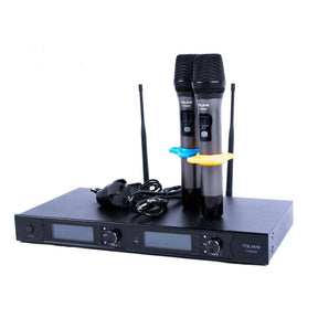 Tolaye TWM482- Microphone Wireless Dual Channel UHF System - MusicMajlis
