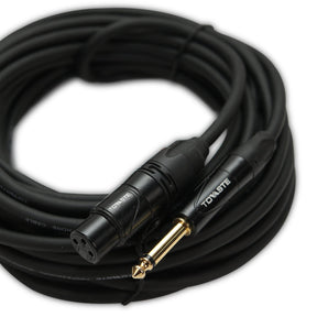 Tovaste MHI-10 Cable Mic High-Z Female XLR-Jack - 10 Meters - MusicMajlis