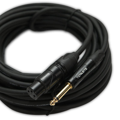Tovaste MHI-10 Cable Mic High-Z Female XLR-Jack - 10 Meters - MusicMajlis