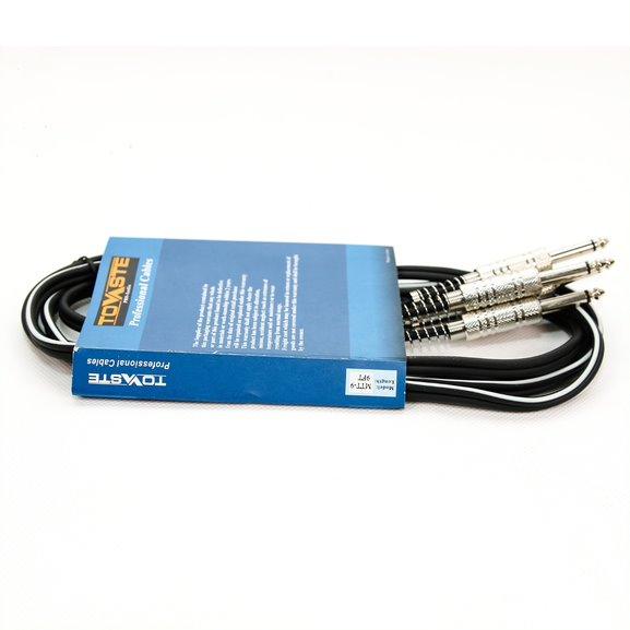 Tovaste MTT-9 2x Dual 1/4" TS Mono Jack Recording Cable - 9 Feet - MusicMajlis