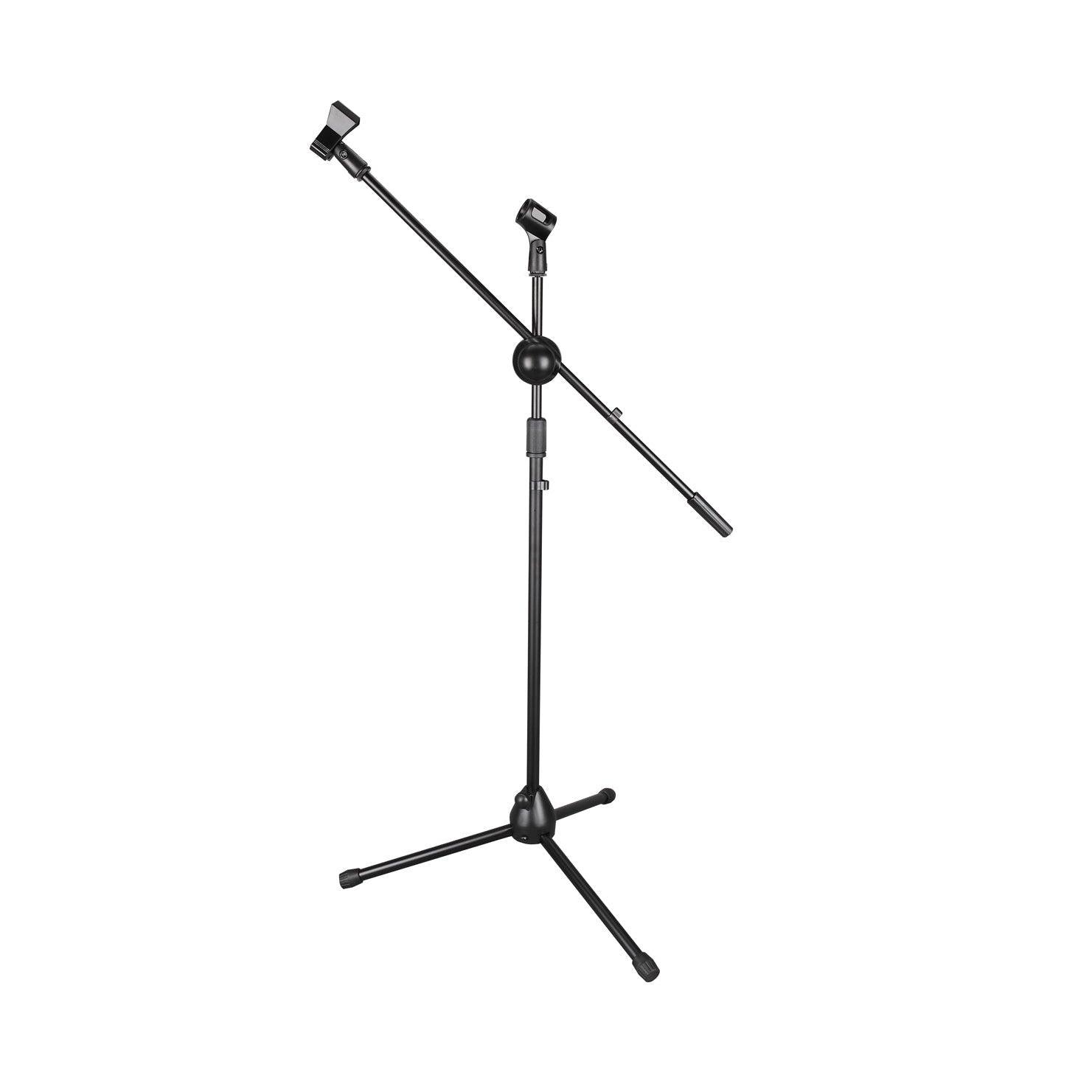 Tovaste NB200B Microphone Stand with Round Base and Boom Arm - MusicMajlis