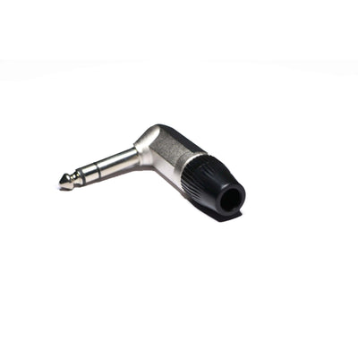 Tovaste TM2PB L-Shaped 1/4" Mono jack Thermoplastic Black Finish Connector - MusicMajlis