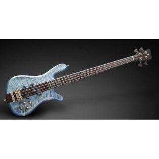 Warwick Masterbuilt Streamer Stage I, 4-String - Bleached Ocean Blue Transparent Satin (Display Piece) - MusicMajlis
