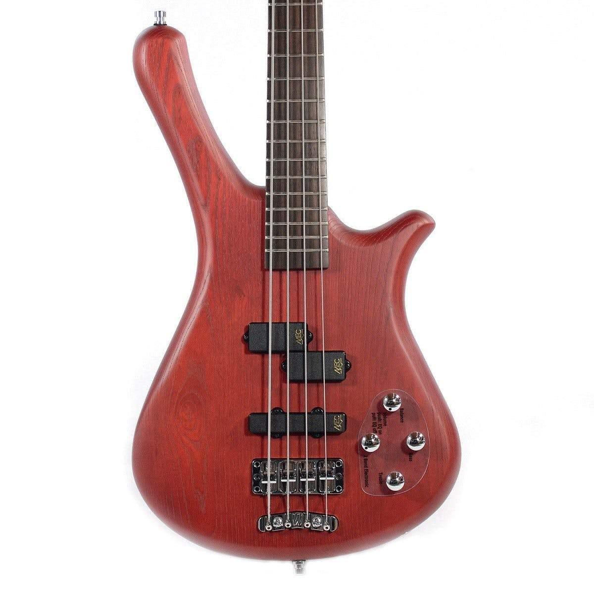 Warwick RB Fortress 4 - Burgundy Red Transparent Satin (Display Piece) - MusicMajlis