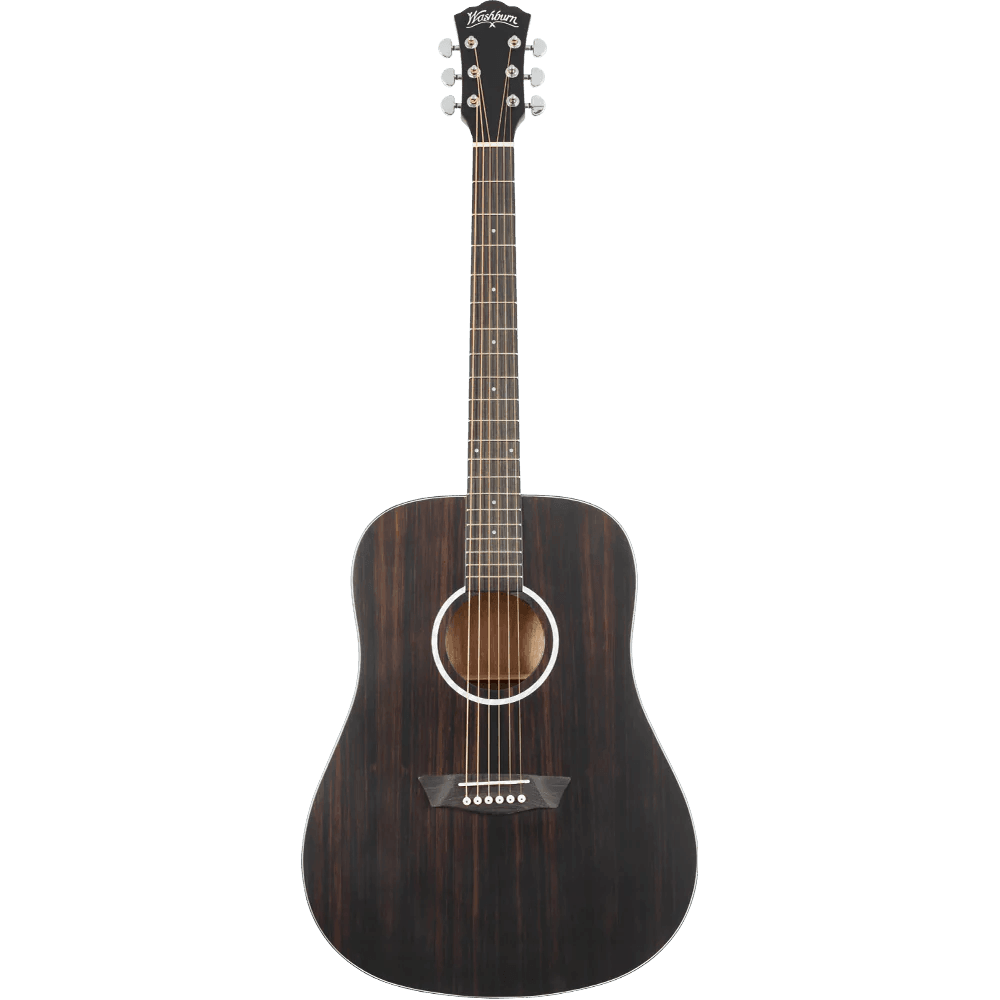 Washburn Deep Forest Ebony D Acoustic Guitar - MusicMajlis