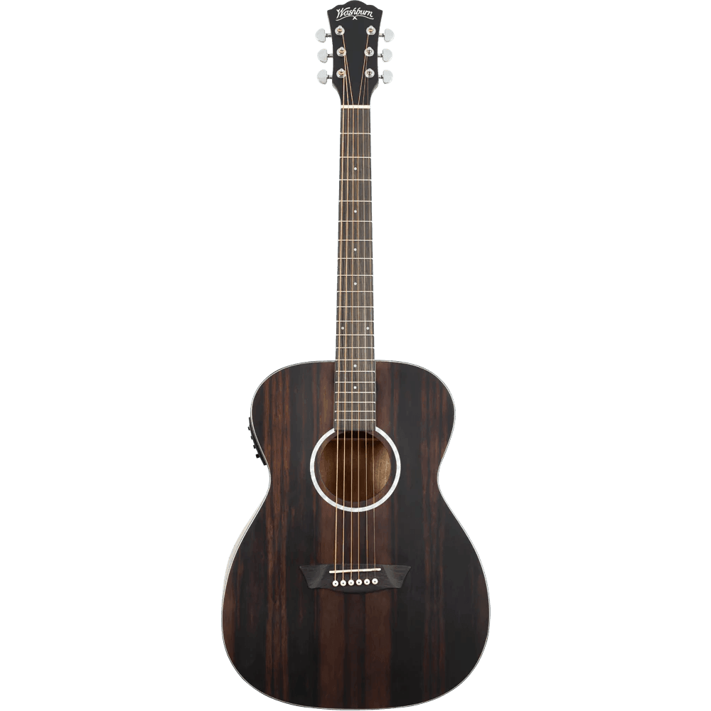 Washburn Deep Forest Ebony FE Acoustic Electric Guitar - MusicMajlis