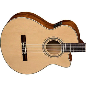 Washburn EAC12 Nylon String Semi-Acoustic Guitar - Natural - MusicMajlis