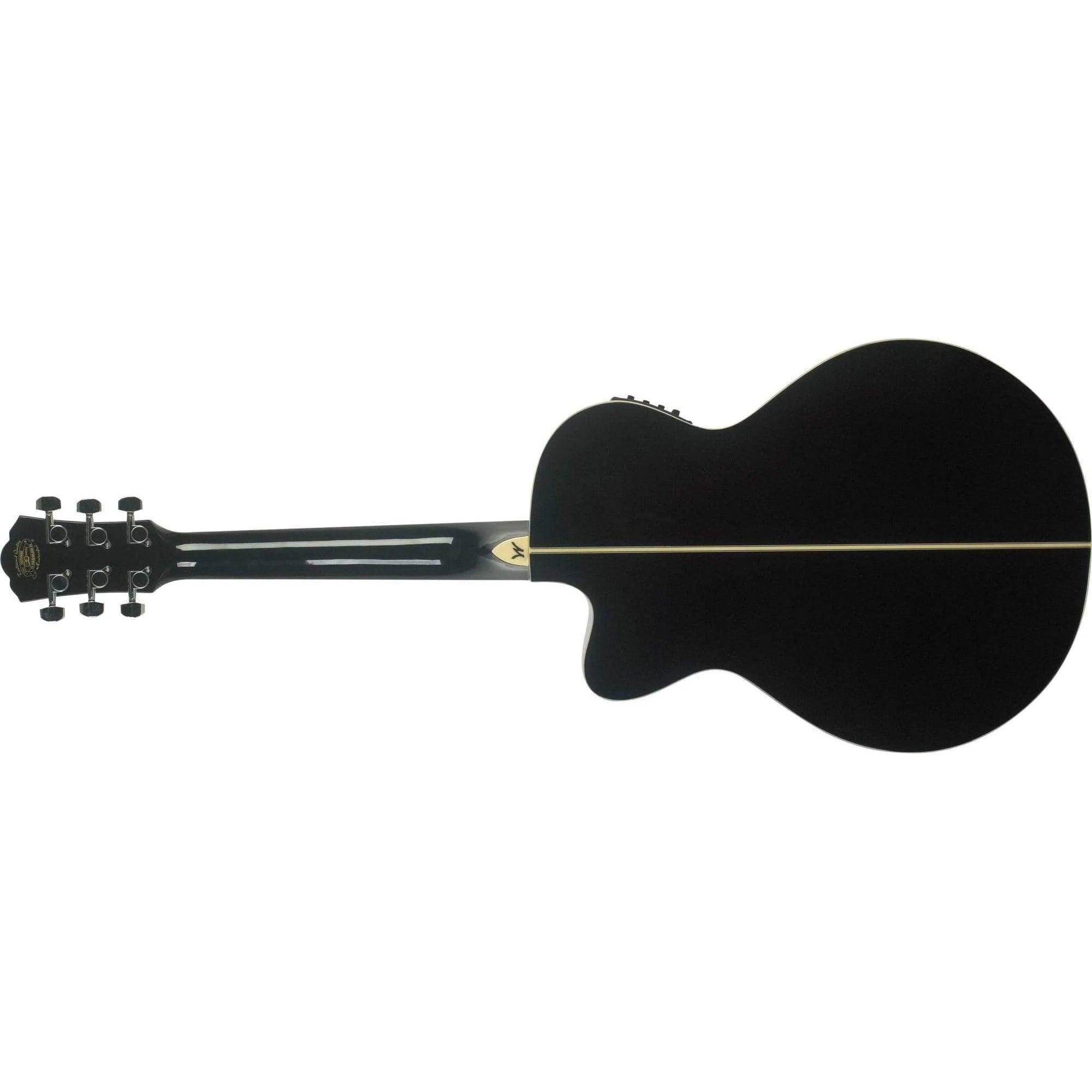 Washburn Festival Series EA12B Semi-Acoustic Guitar - Black - MusicMajlis