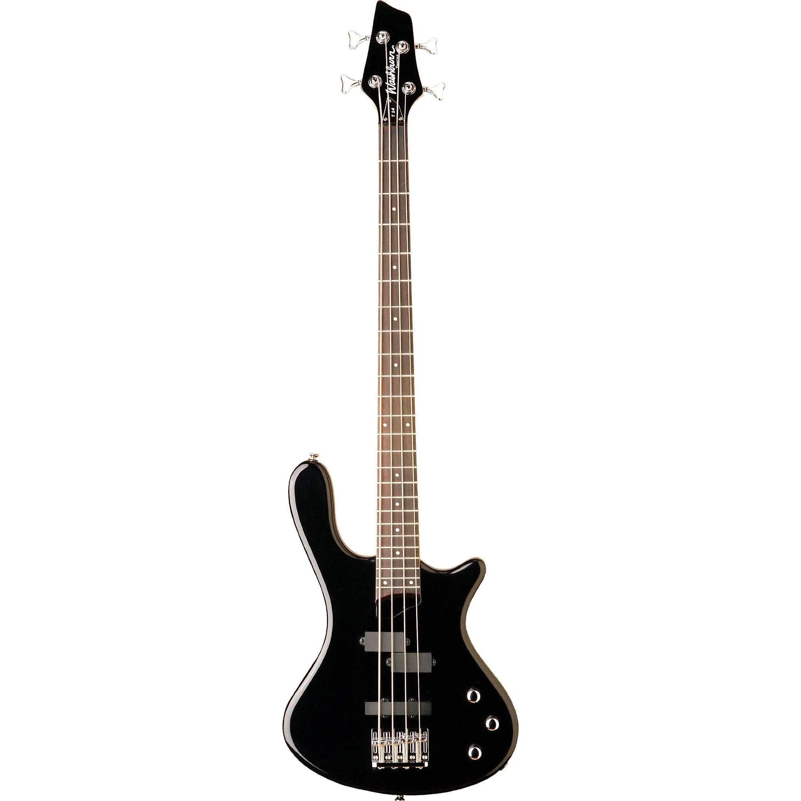 Washburn T12 Electric Bass - Black - MusicMajlis