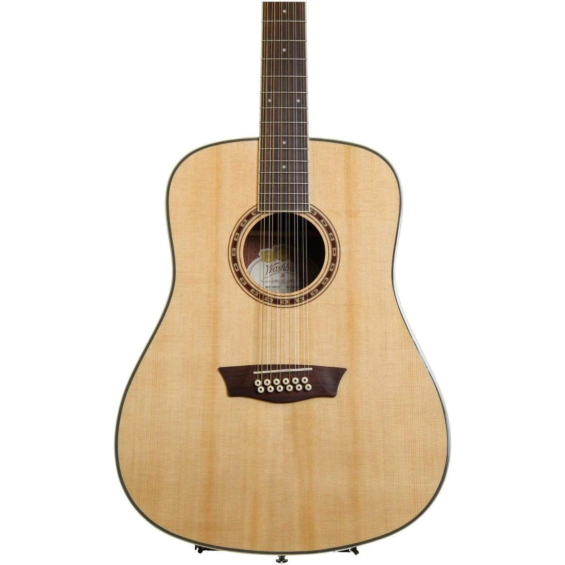 Washburn WD10S12 Heritage Series 12-string Acoustic Guitar - Natural (Discontinued) - MusicMajlis