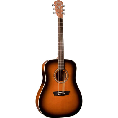 Washburn WD7SATB Dreadnought Acoustic Guitar - Tobacco Sunburst - MusicMajlis