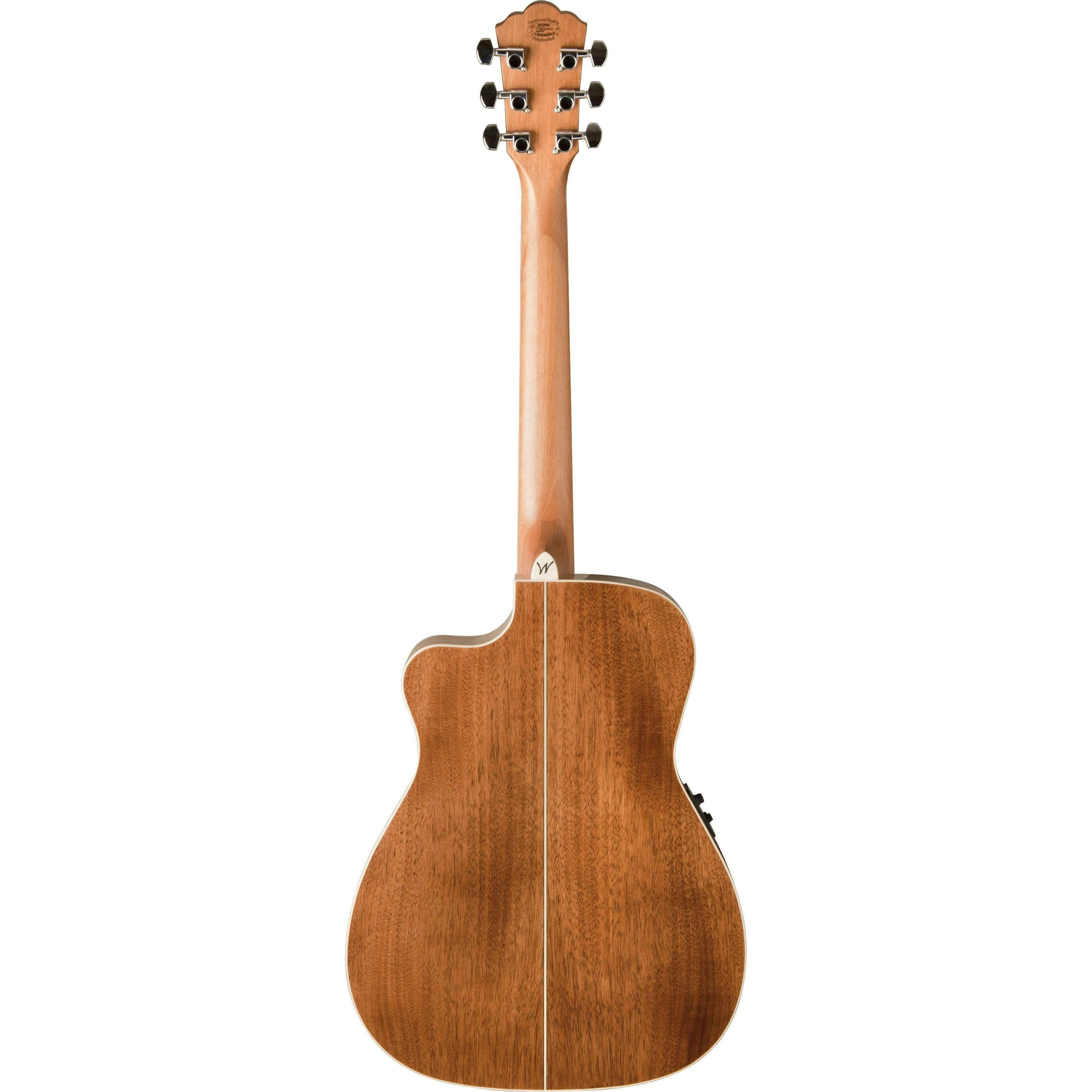 Washburn WF11SCE Folk Cutaway Acoustic Guitar - Natural (Discontinued) - MusicMajlis
