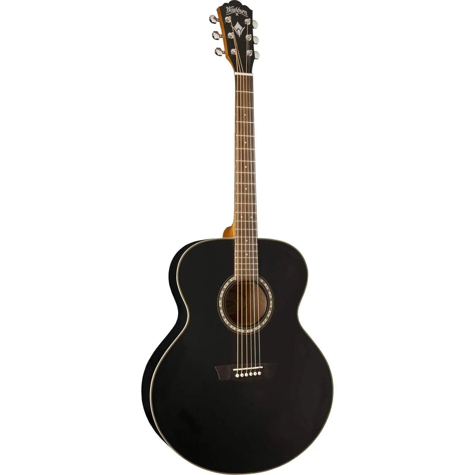 Washburn WMJ7S Mini Jumbo Semi-Acoustic Guitar - MusicMajlis