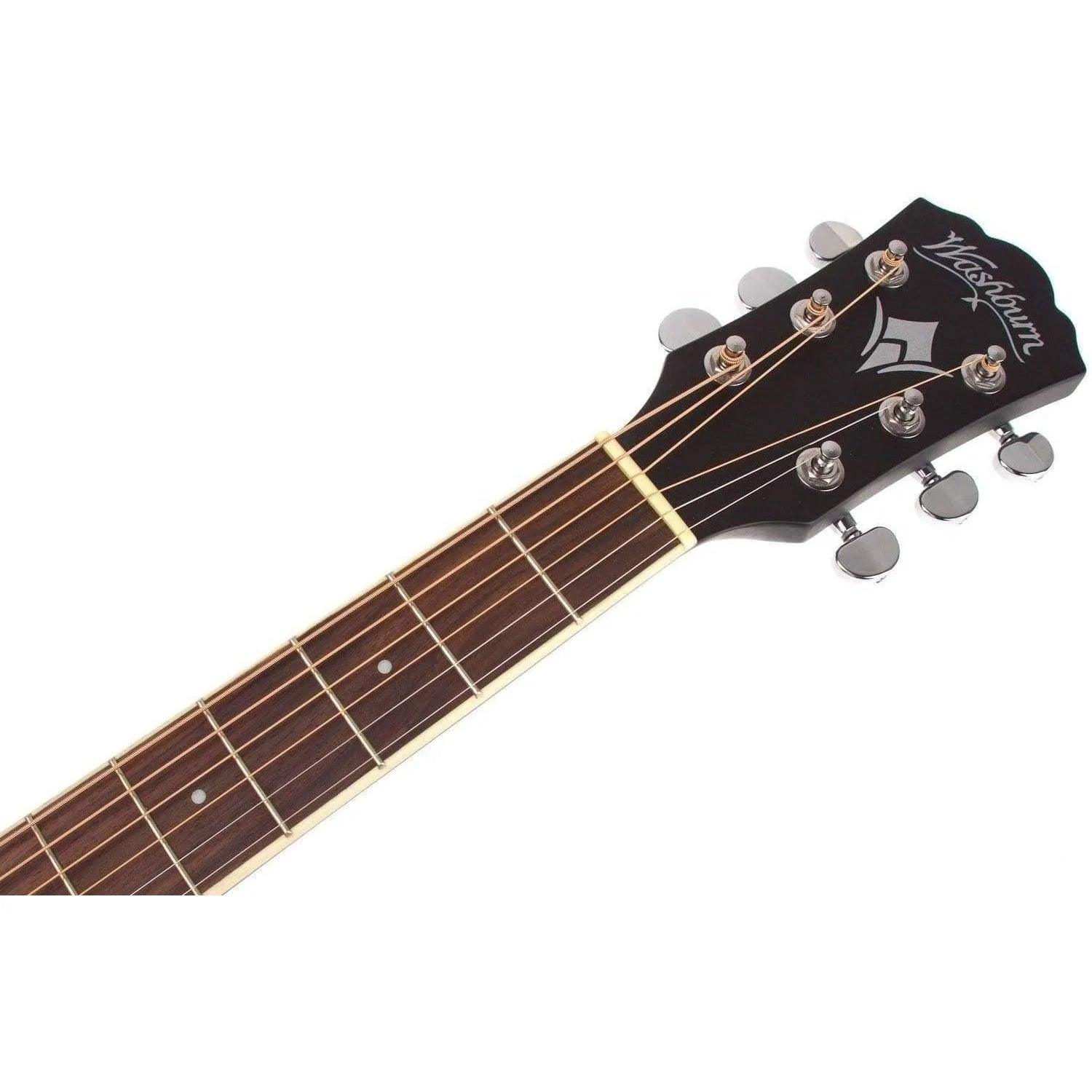 Washburn WMJ7S Mini Jumbo Semi-Acoustic Guitar - MusicMajlis