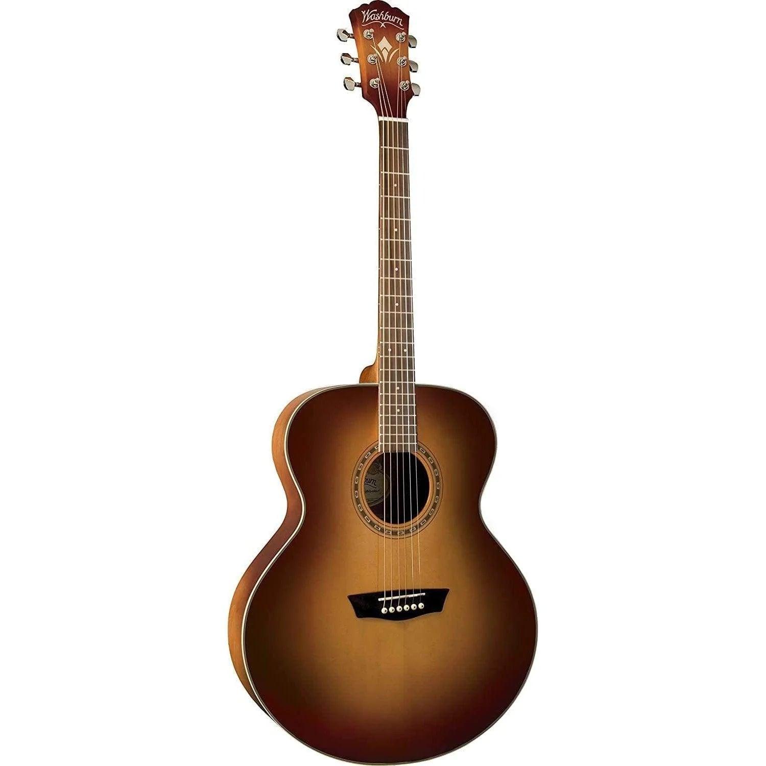 Washburn WMJ7S Mini Jumbo Semi-Acoustic Guitar - MusicMajlis