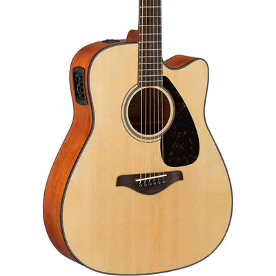 Yamaha FGX800C Semi-Acoustic Guitar - (Natural/Black/Sand Burst) - MusicMajlis